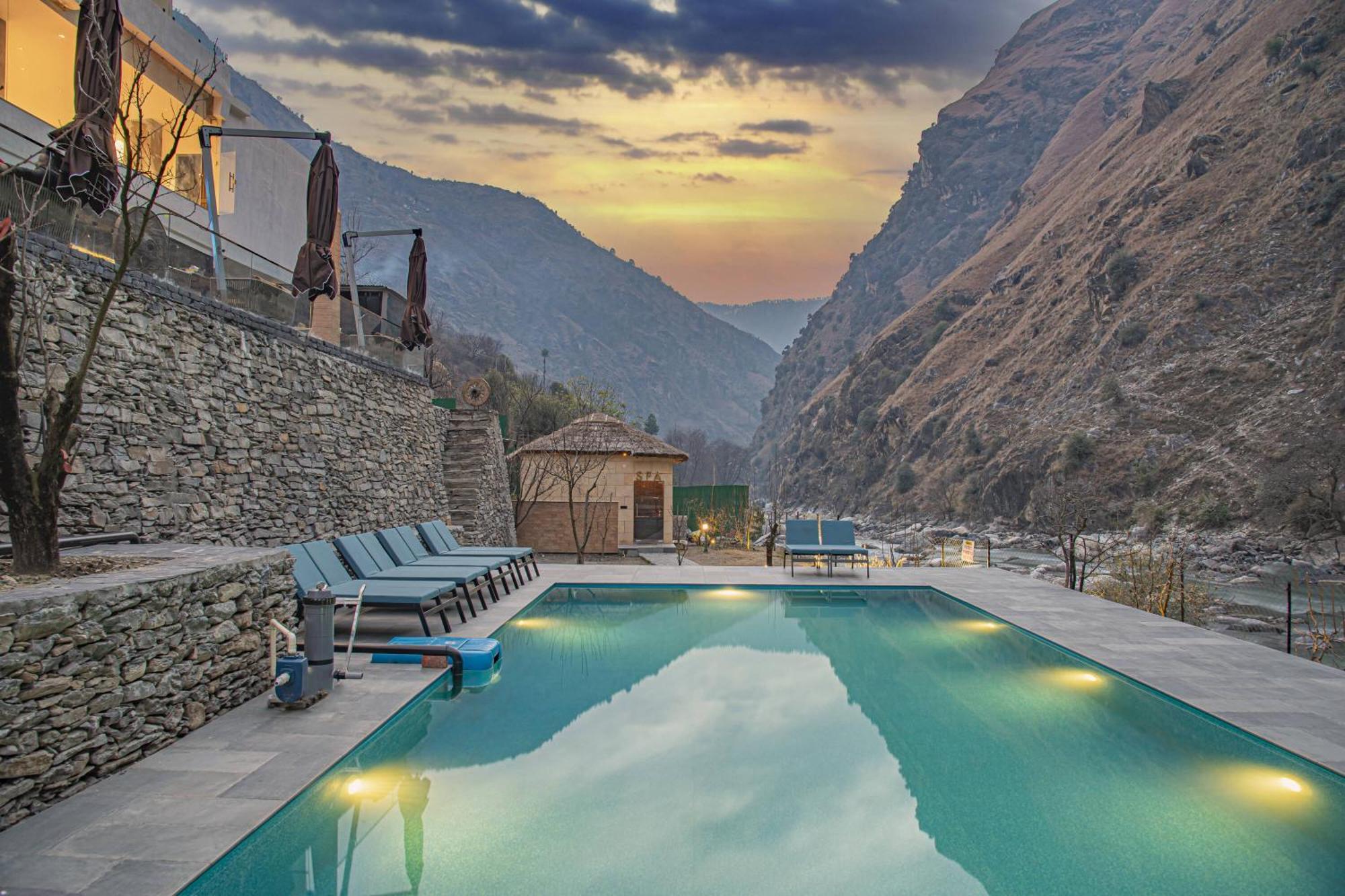 Echor Palm Bliss Riverside Resort & Spa Kasol Ngoại thất bức ảnh